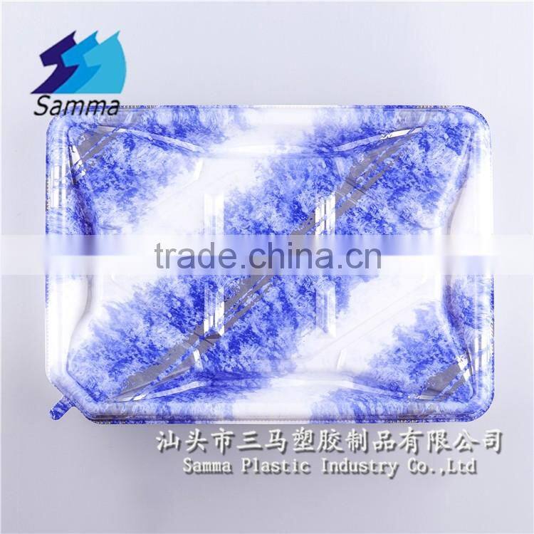 KW-0015GA sushi container/eco-friendly square sushi party tray