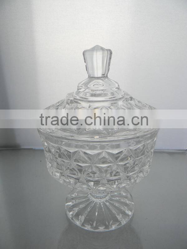 eco-friendly glass candy buffet jar