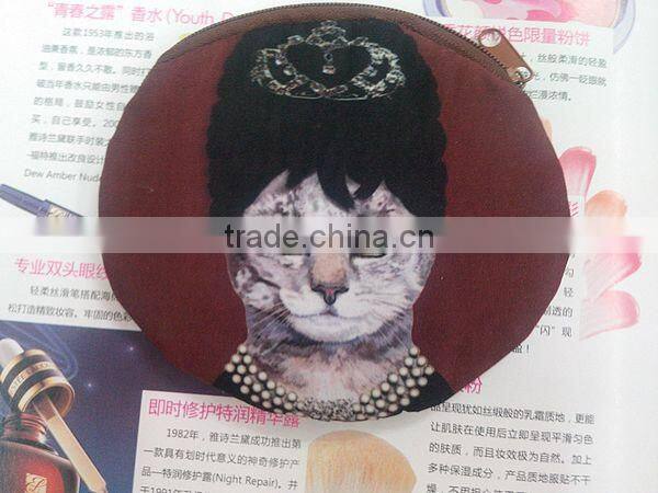 Funny Cat-people Fabrics Unisex Coin Wallet Wholesale ZTCW-0034