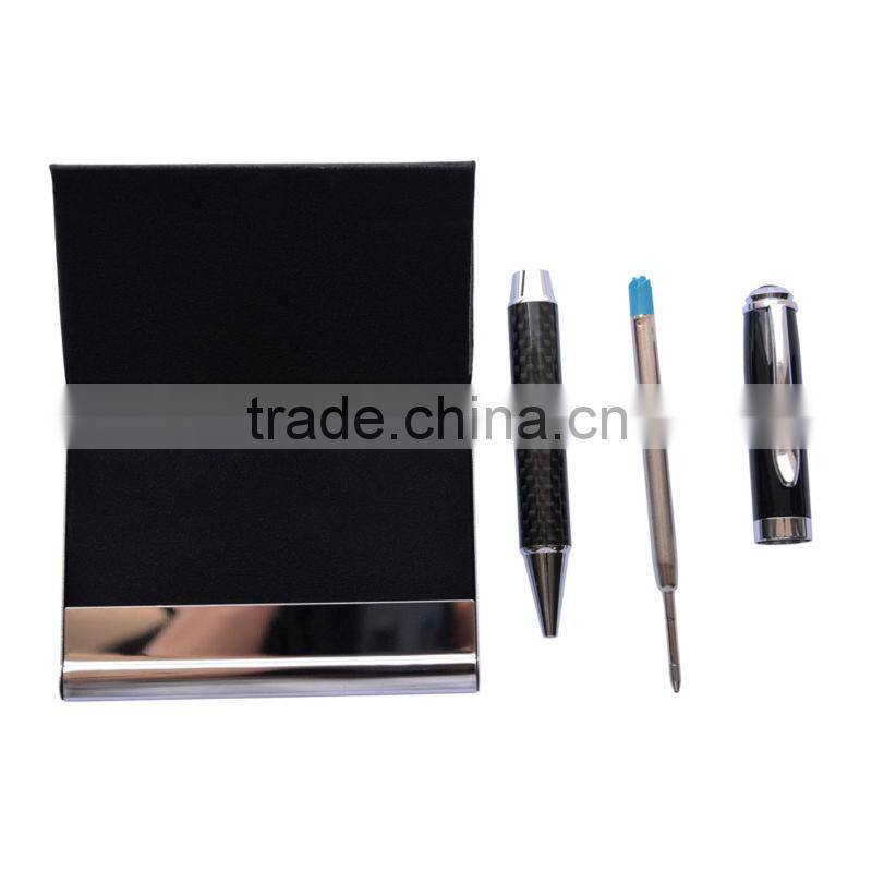 Christmas gift set 2016 wholesale on line free shipping high-quality gift card case & pen