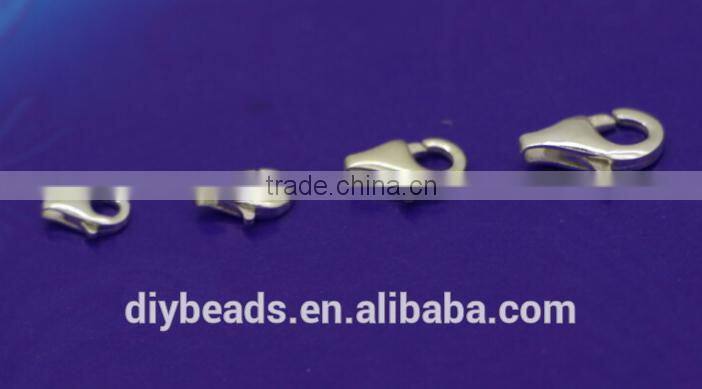 high quality 925 sterling silver Lobster Claw necklace buckle for DIY roll chian decpration, and antioxidation and antiallergic