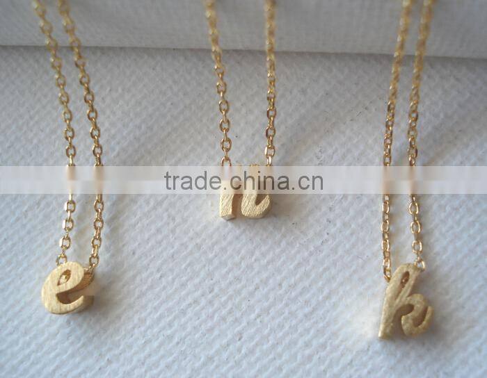 Gold initial charm on gold filled chain necklace simple jewelry everyday bridal jewelry bridesmaid gift best friend gift