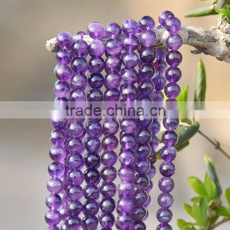 4mm 6mm 8mm 10mm 12mm wholesale price good quality natural amethyst gemstone