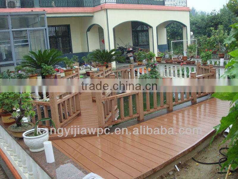 waterproof wood plastic composite garden decking