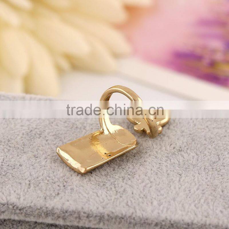 New sexy gold butterfly fingernail ring