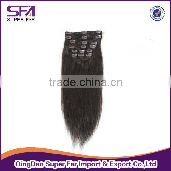 2015 unprocessed wholesale virgin brazilian hair ,clip in hair extensions free sample