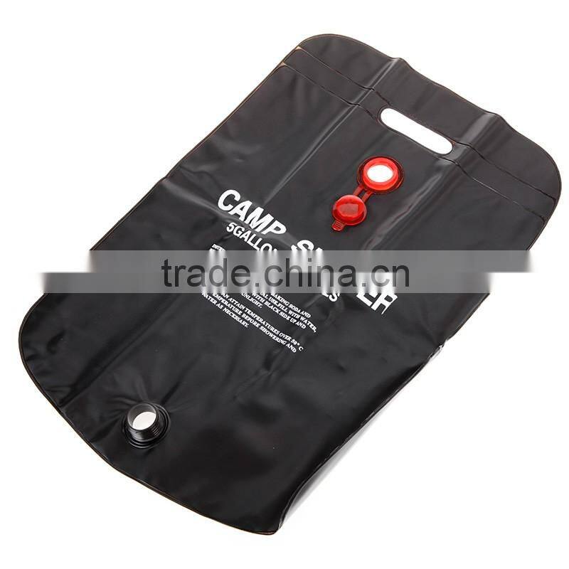 2016 New Arrival Camping Hiking Solar Heated Camp Shower Bag 20L Outdoor hanging Shower Water Bag H9437