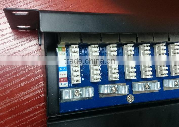 Hot Sale Wall Mount Utp Cat5e/Cat6 Patch Panel 12 24 Port