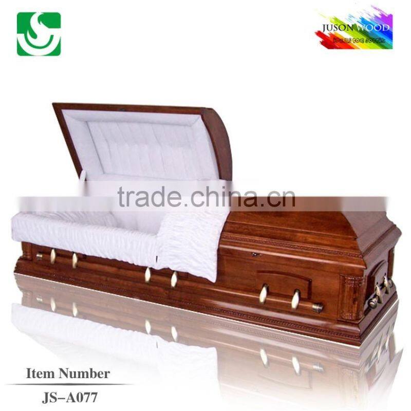 Antique American style wholesale cremation wooden caskets