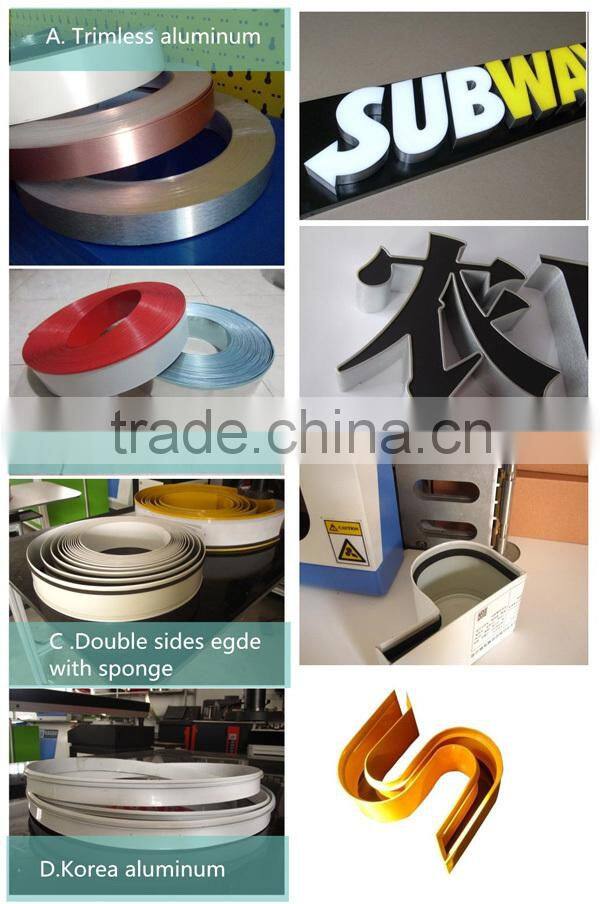 High quality Aluminum Stainless Stell Trim Cap For Led Channel Letters