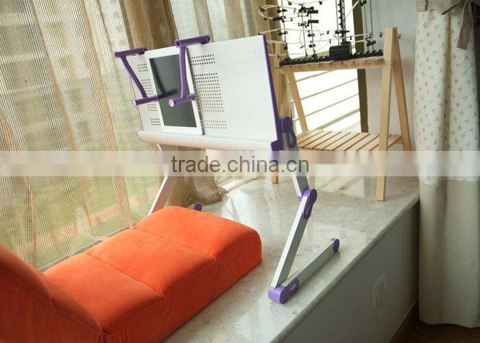 Portable laptop table desk easy to adjust folding computer desk design
