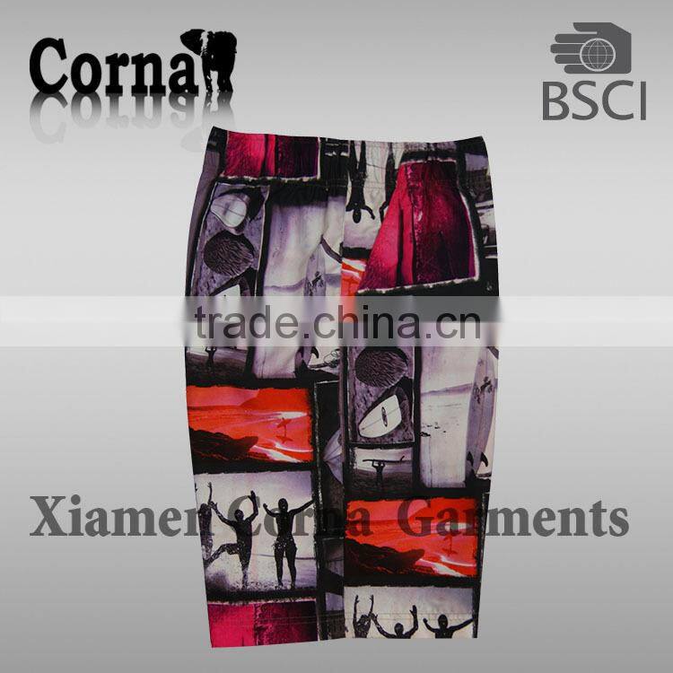 Colorful fashion custom cheap price beach new summer sexy xxx mens surfing beach shorts