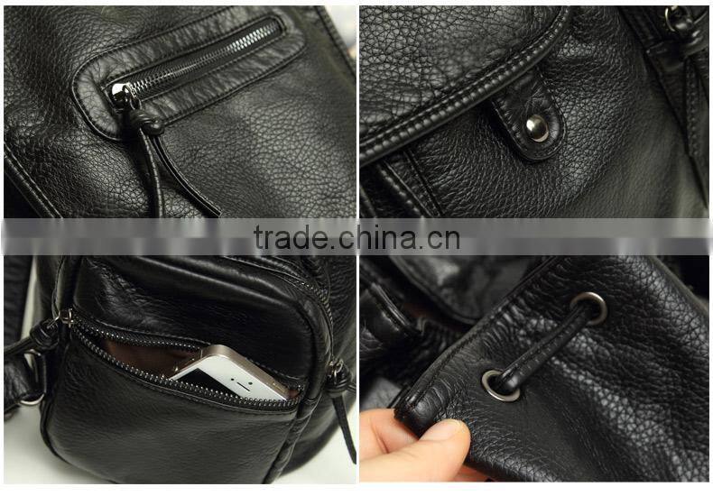 New Arrived Pu Leather Lady Travelling Backpack for Women's Bag