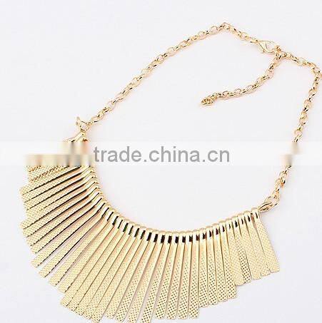 Fashion design silver tassel necklace