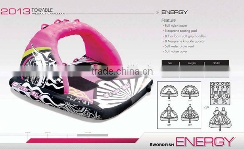Hot Sale 4 Person Energy Inflatable Water Ski Tubes from China