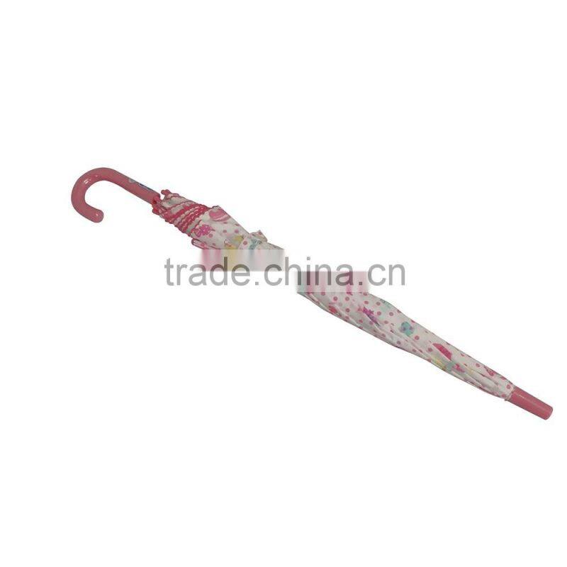 Cute long auto umbrella with heart shape design