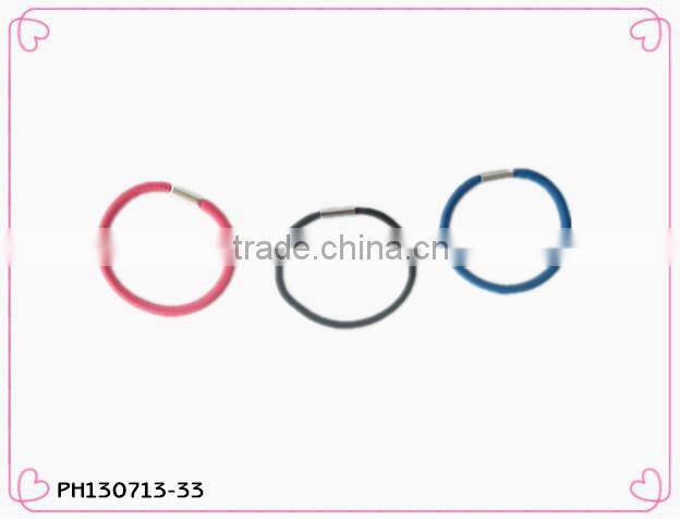 double color elastic hair bands double rubber hairband with knot