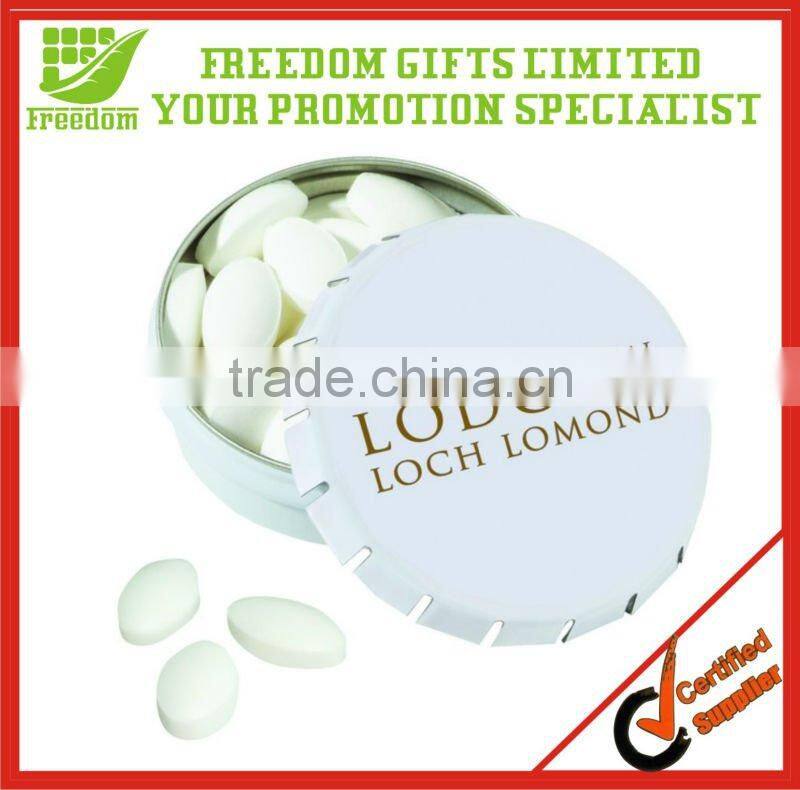 Advertising Sugar Free Mints In Tin