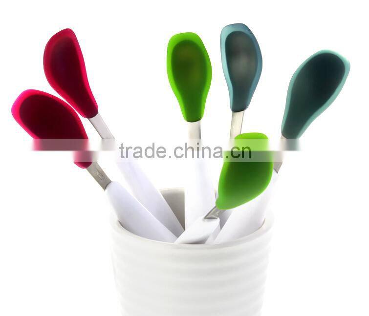 OXO high quality Tot Feeding Spoon Set with Soft Silicone spoons