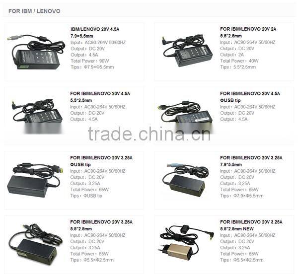 for lenovo ac adapter 65w 20v for Lenovo V570 ac adapter charger adapter for lenovo V470