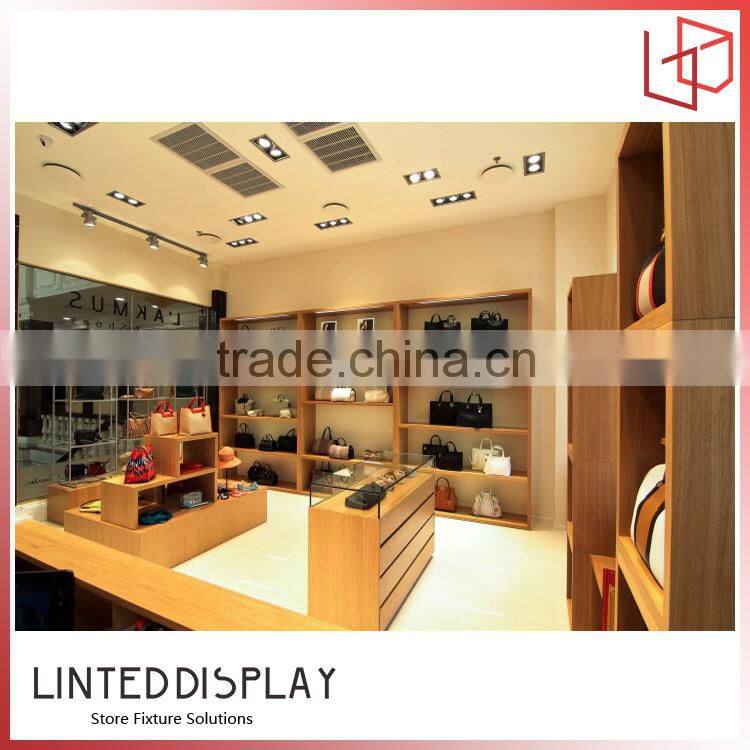 Factory handbag shelf display
