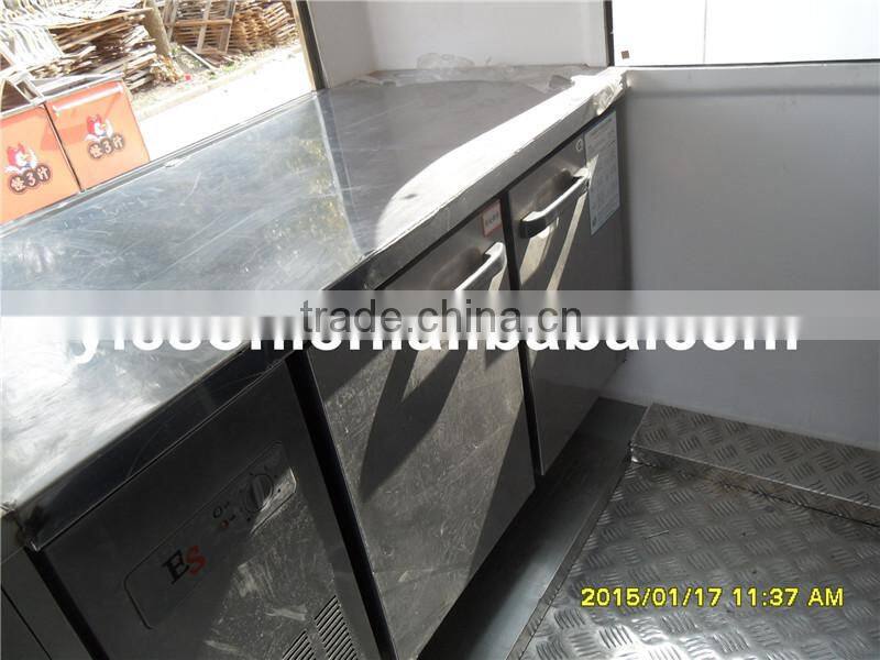 Yieson custom french fries kiosk fast food cart/bbq grill food trailer for sale