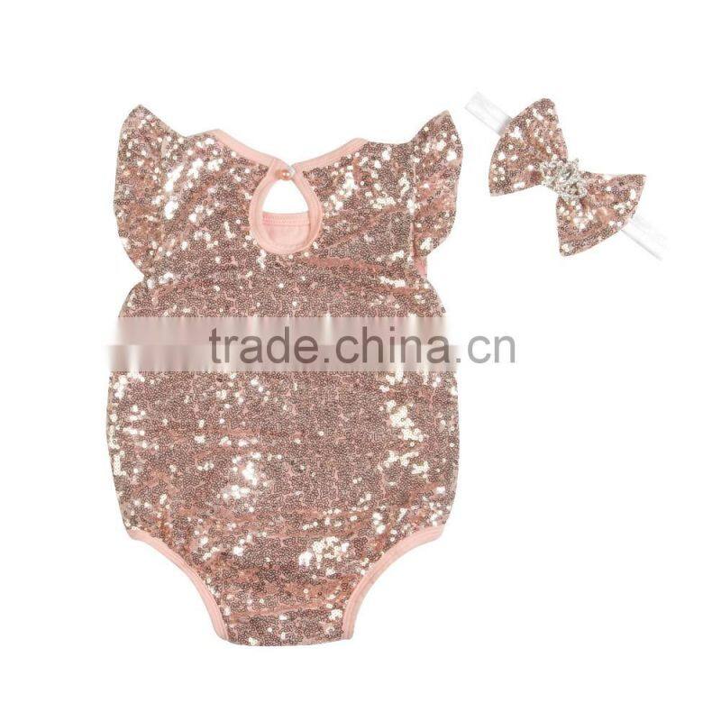 Baby new model sequin romper baby romper in stock from Kapu Garment