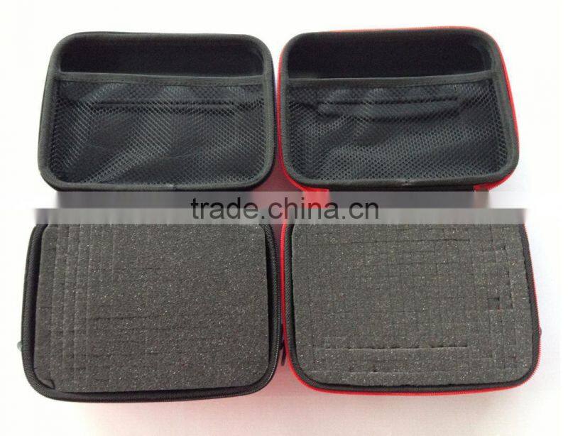 black GoPro Case with blue zipper for HERO