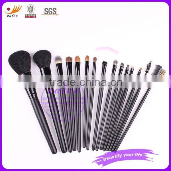 High Quality goat hair makeup powder brush with 16pcs