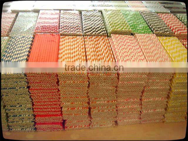 Striped polka dots customized design striped paper straws Material customized design