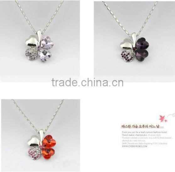 New Fashion Bib Statement Silver Plated Crystal Pendent Necklace Chain Jewellery