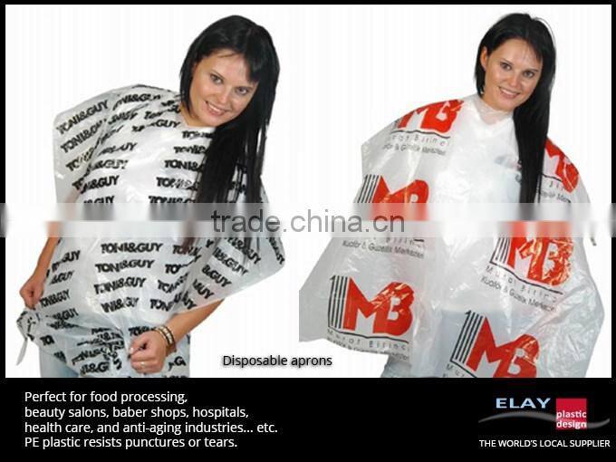 Hot Sale HDPE/LDPE Plastic disposable apron used in kitchen