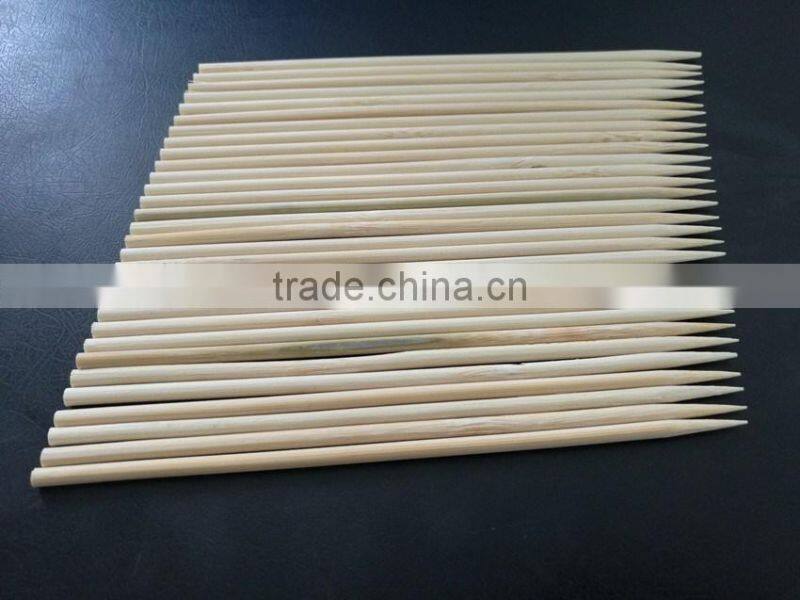 HY Factory Wholesale Natural BBQ Use 5.0mm bamboo skewers or bamboo sticks