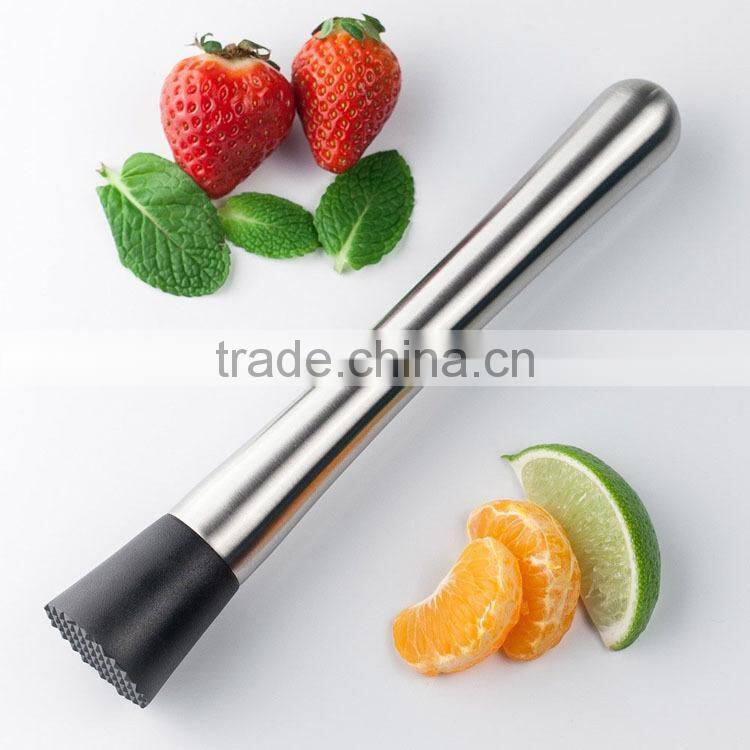 Fruit crusher masher drink mullder bar tool cocktail muddler