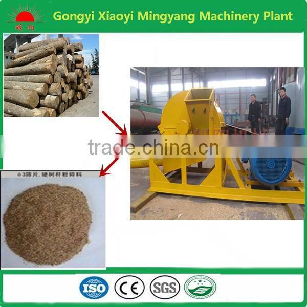 CE approved Lowest price small wood chipper sawdust making machine/log crusher