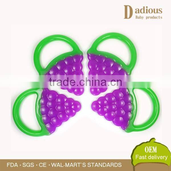 New Design Fruit Shape Silicone Baby Teether With Christmas Gift for Baby