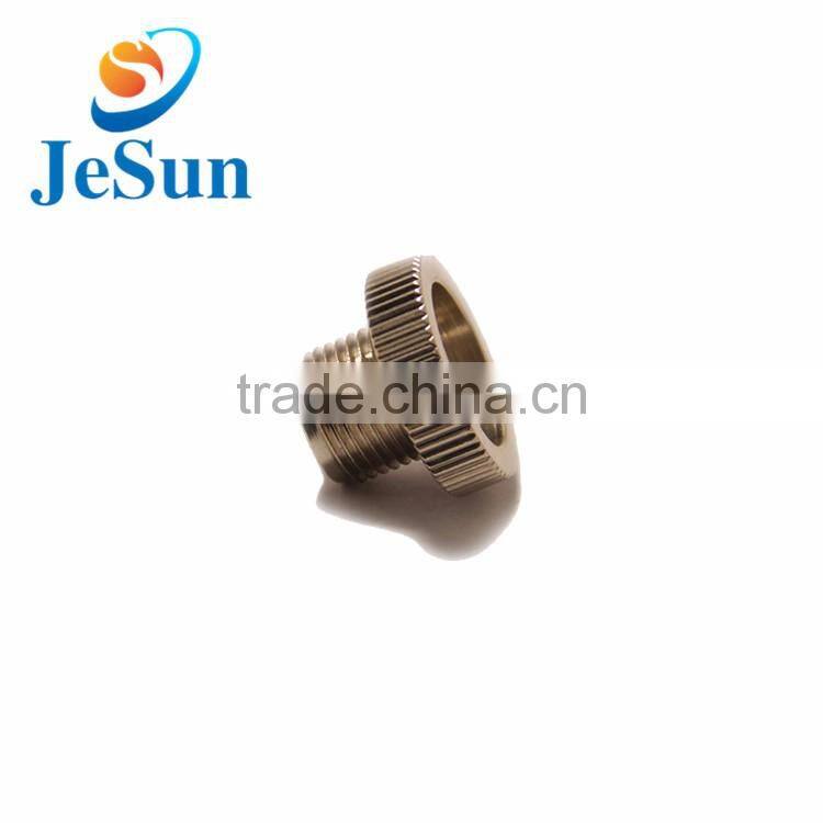 Anodized brass machine screws with hole