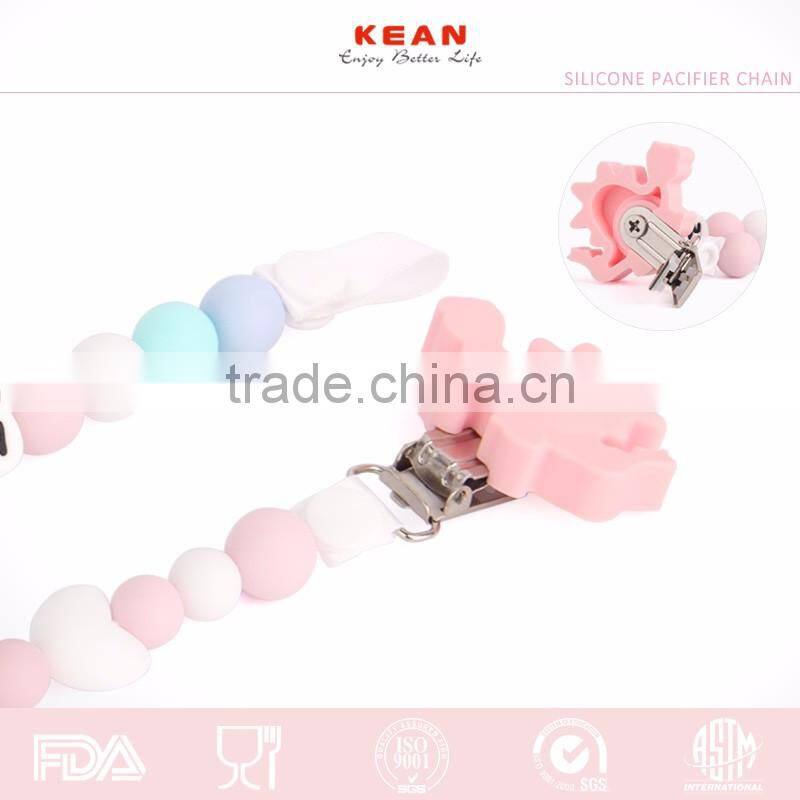 Make From Food Grade Silicone DIY Baby Pacifier Chain Baby Teething