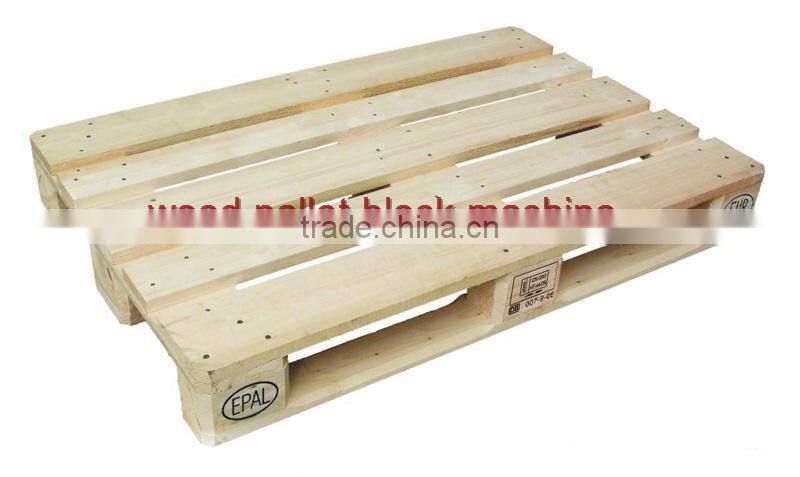 Press wood pallet block machine