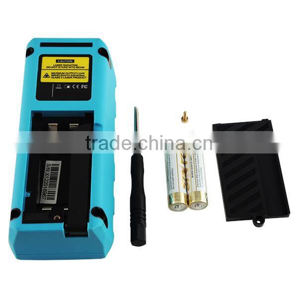 Measure Area Volume Pythagoras 60M/197ft Range Finder +/-1.5mm Accuracy Meter Feet Inches Units Digital Laser Meter Tool