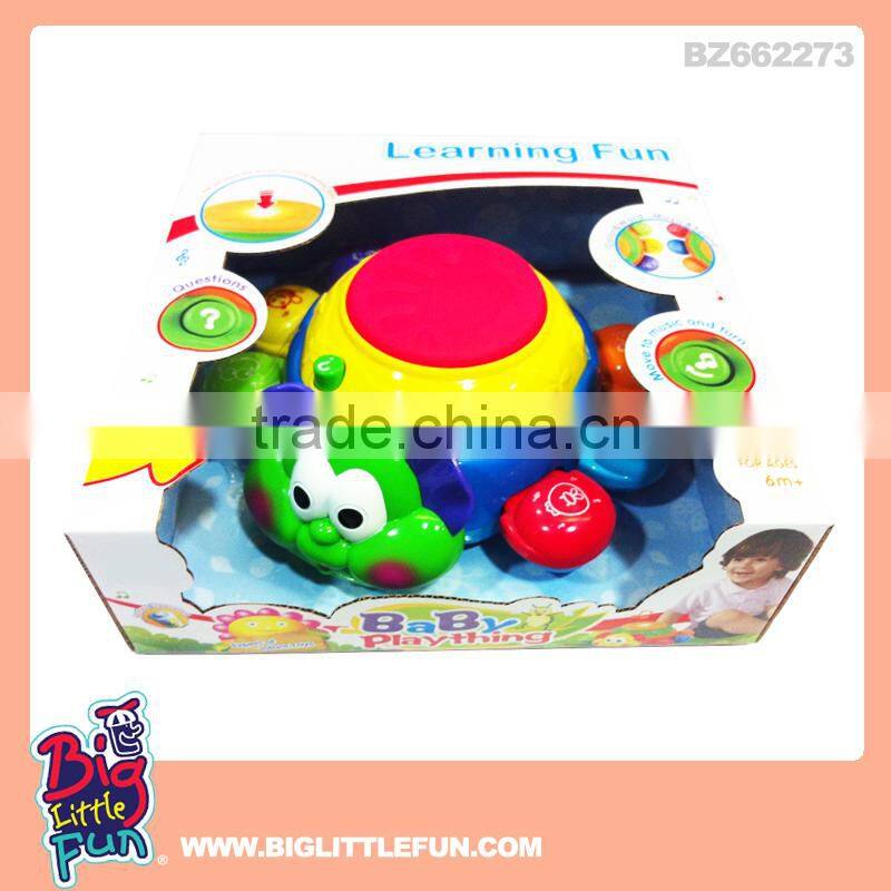 Baby learning toys,battery operated toy musical turtle light toy