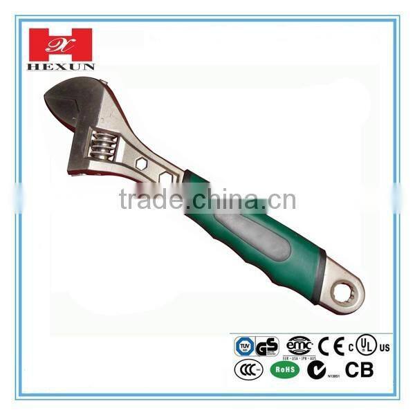 2016 New arrival small adjustable wrench with 5 sizes 6", 8", 10", 12", 15"