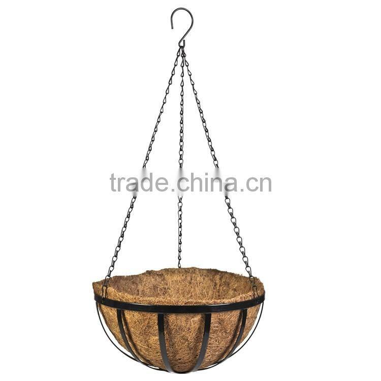 Planter fiber handcraft decorative hanging basket hanging plant pots