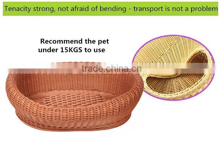 Cat pet supply wholesale arbitrarily curved soft wicker cat bed
