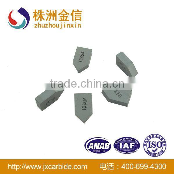 JinXin tungsten carbide tips/cemented saw tips/blade/inserts