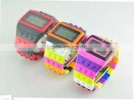 Free Packing, New Arrival Rainbow Digital Silicone watch