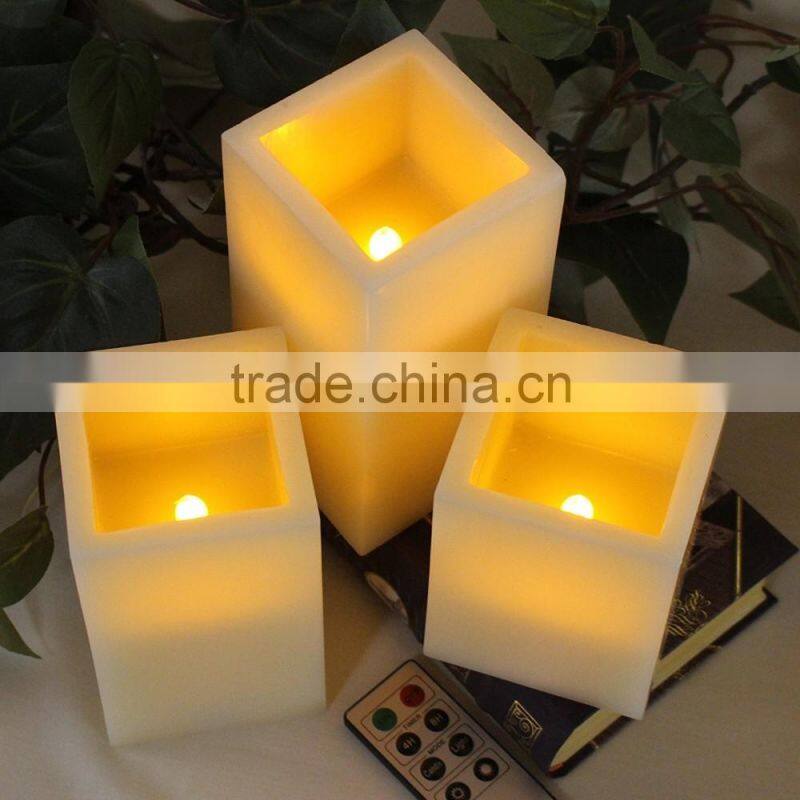 led flameless candles led flameless square pillar flickering candles home decorative candles wedding candles
