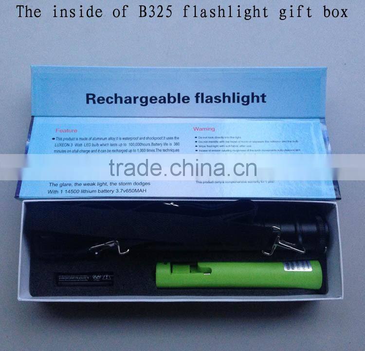LED Flashlight zoom flashlight tactical flashlight 3XD batteries flashlight torch