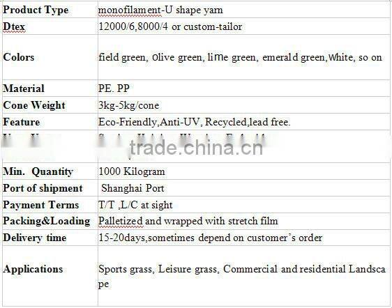 Artificial Yarn for Landscaping PE Grass