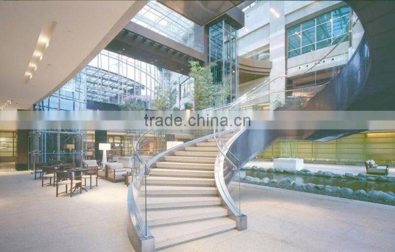 Steel stairs and membrane structures